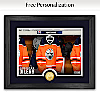 Oilers&reg; Locker Room Personalized Wall Decor