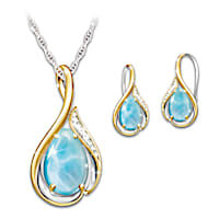 Island Serenity Pendant Necklace And Earrings Set