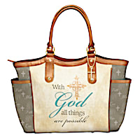 With God All Things Are Possible Tote Bag