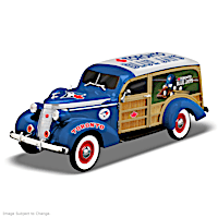 Cruising To Victory Toronto Blue Jays Woody Wagon Sculpture