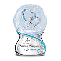 The Love Between A Father And Daughter Musical Glitter Globe