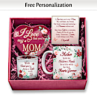 Mom, I Love You Personalized Gift Box Set