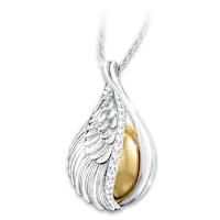 "Guardian Angel" Pendant Necklace With Chiming Harmony Ball