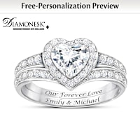 2.5-Carat Better Together Personalized Ring Set