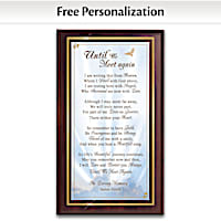 Until We Meet Again Personalized Poem Plaque With Name