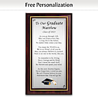 "Words Of Wisdom" Personalized Wall Decor For Graduates