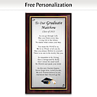 Words Of Wisdom For Our Graduate Personalized Wall Decor
