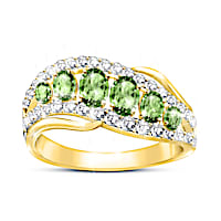 "Lucky Country" Genuine Australian Peridot Ring