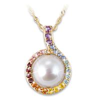 6.5-Carat Mabé Pearl With 1.5-Carat Genuine Gemstones