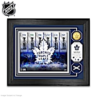 Toronto Maple Leafs&reg; Photo Mint With Game-Used Net Piece