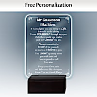 Grandson, Light Of My Life Personalized Sculpture