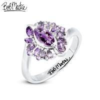 1.25-Carat Genuine Gemstone Bob Mackie Royal Purple Ring