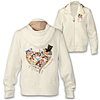 Kayomi Harai "Cats With Purr-sonality" Full-Zip Hoodie