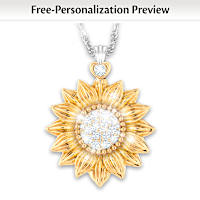 My Granddaughter, My Sunshine Personalized Pendant Necklace