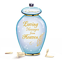 Porcelain Musical Comfort Jar With 365 Messages Of Hope