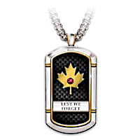 Lest We Forget Pendant Necklace