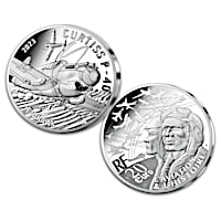 Curtiss P-40 Warhawk Coin: 44.4 Grams Of 90&#37; Silver