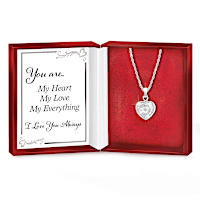 Genuine Diamond You're My Everything Pendant Necklace