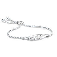 Genuine Diamonds Until We Meet Again Bolo Bracelet