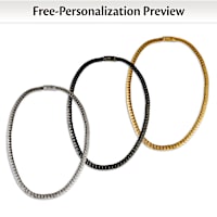 Personalized Chain With Your Initials: Choose A Metal Finish