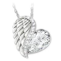 Genuine Topaz Your Wings Were Ready Pendant Necklace