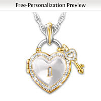 Personalized Engraved Locket Necklace For Granddaughter