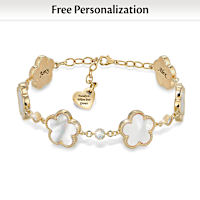 10-Carat Nurturing Blossoms Of Family Personalized Bracelet