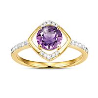 1-Carat Genuine African Amethyst Savanna Splendour Ring