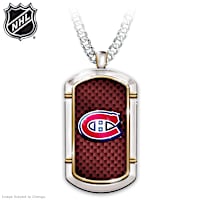 Montreal Canadiens&reg; Carbon Fibre Pendant Necklace