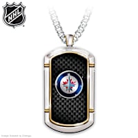 Winnipeg Jets Team Logo Dog Tag Necklace