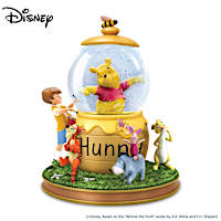 Disney Winnie The Pooh Musical Anniversary Glitter Globe