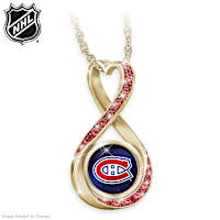 Montreal Canadiens&reg; Crystal Infinity Pendant Necklace