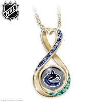 Vancouver Canucks&reg; Crystal Infinity Pendant Necklace