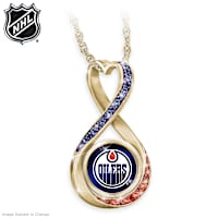Edmonton Oilers&reg; Crystal Infinity Pendant Necklace