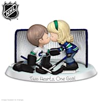Vancouver Canucks&reg; Two Hearts, One Goal Figurine