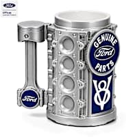 Ford V8 Engine Block Porcelain Stein