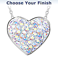 Brilliant Facets Of Love Pendant Necklace