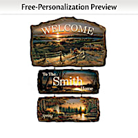 Terry Redlin Seasonal Art Personalized Welcome Sign