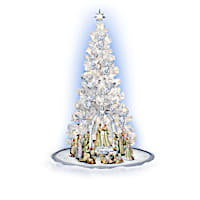 "Heavenly Blessings" Illuminated Christmas Tree And Nativity