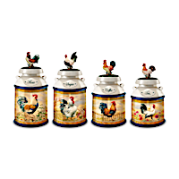 Dona Gelsinger "Country Morning" Kitchen Canister Collection