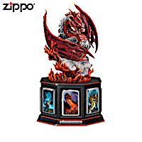 Dragon Art Zippo&reg; Collection With Illuminated Display