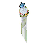 Memorial Outdoor Wind Chime Collection With Sculpted Art