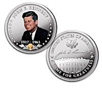 John F. Kennedy Commemorative Proof Coins With Display