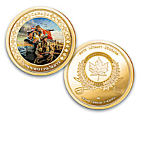 Canadian Armed Forces WWII 24K Gold-Plated Proof Collection