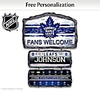 Maple Leafs&reg; Welcome Sign Personalized With Name