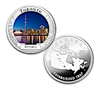Cities Of Canada Proof Collection With Display Case