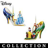 Disney Once Upon A Slipper Shoe Ornament Collection
