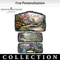 Thomas Kinkade Personalized Welcome Sign Collection