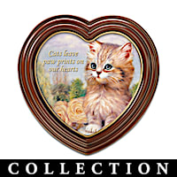 Cats Leave Paw Prints On Our Hearts Wall Decor Collection