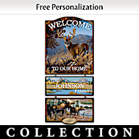 Seasons Of The Wild Personalized Welcome Sign Collection